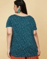 Printed Plus Size Round-Neck T-Shirt - Image 3